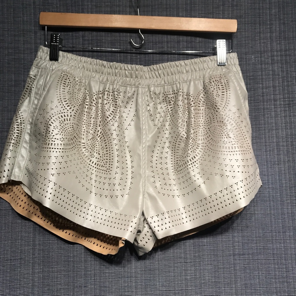 Vegan Leather Shorts